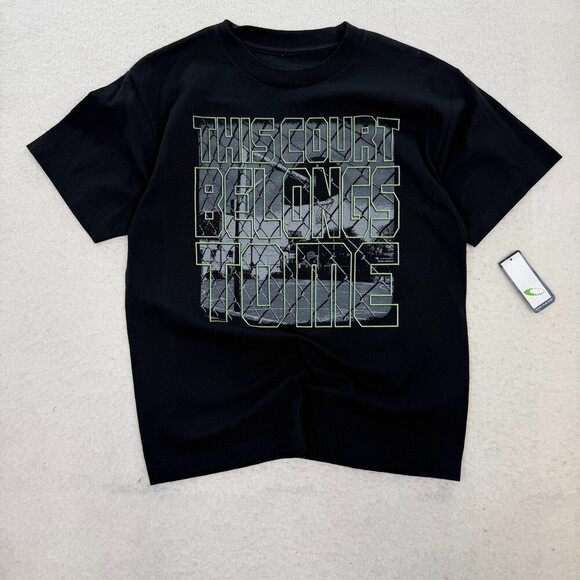 Tek Gear Other - NWT Tek Gear Boys Basketball Shirt"THIS COURT BELONGS TO ME" Black Size XL
